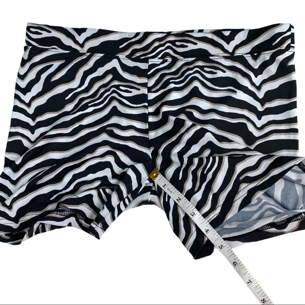 3/$20 Justice Girls Zebra Print Bike Shorts